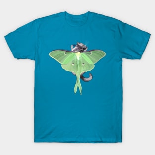 Luna Moth Flitter Kitty T-Shirt